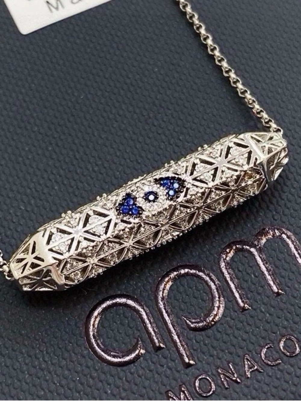amp Evil Eye Spinner Necklace - Picture 2 of 10